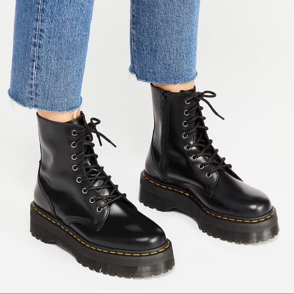 Dr. Martens Shoes - Dr.Martens Jadon Black Lace Up Boots size 10